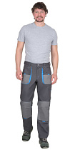 Брюки рабочие Двин серый/голубой тк.Смесовая (арт. с-121866)