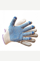 Перчатки х/б с ПВХ 7-ми нитка