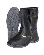 Сапоги зимние кожаные Профи ПУ/ПУ искусственный мех (арт.с-00045)