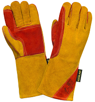 Краги Сибирь пятипалые спилк усил. (нить кевлар) (арт XY240)