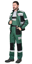 Комплект рабочий Полином куртка/полукомбинезон зеленый тк.Смесовая СОП (арт.с-117244)